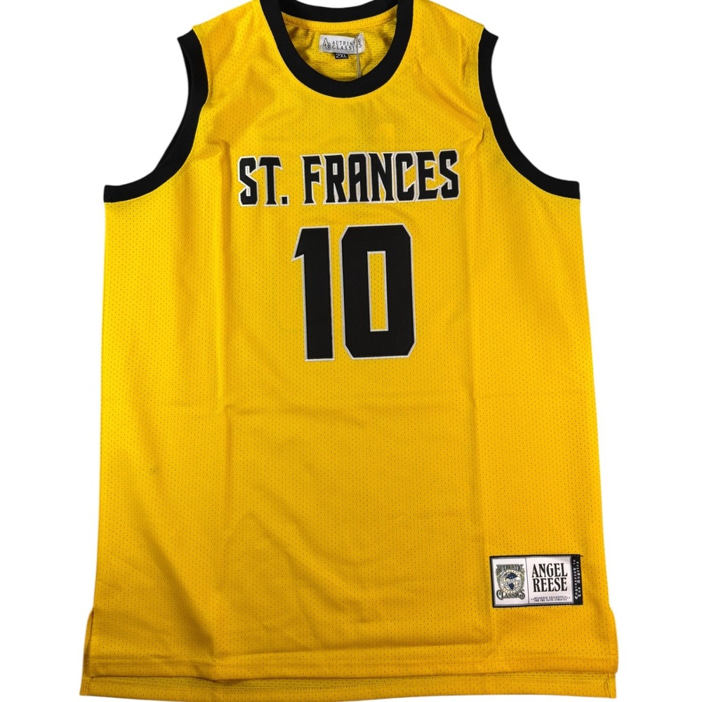 Angel Reese St. Frances Academy Basketball Jersey Yellow Authentic Classics 2XL